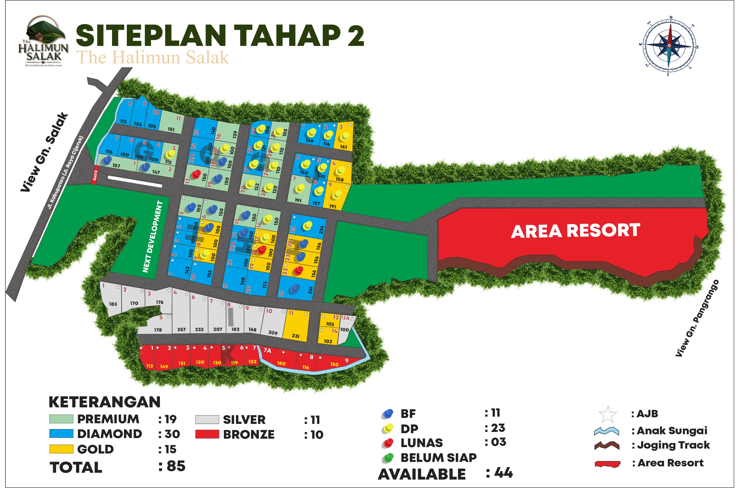 Siteplan Tahap 2 The Halimun Salak