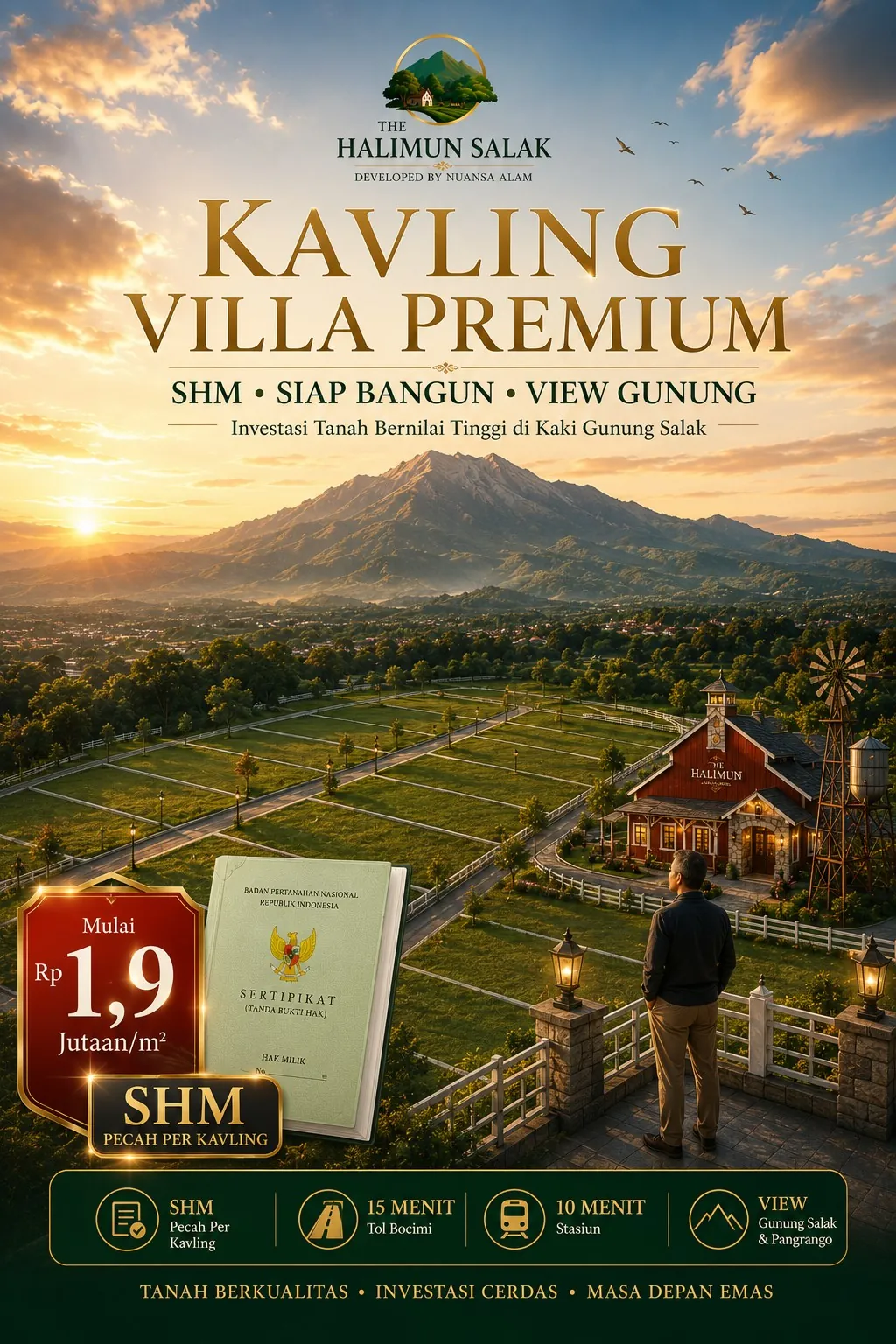 Brosur kavling The Halimun Salak Bogor