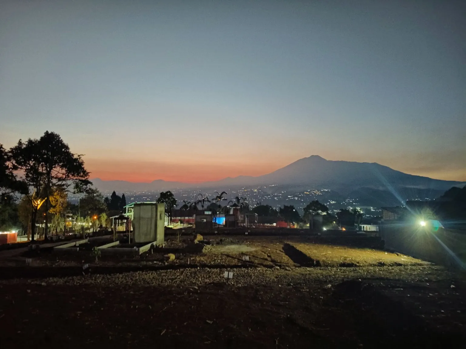 City light The Halimun Salak malam hari