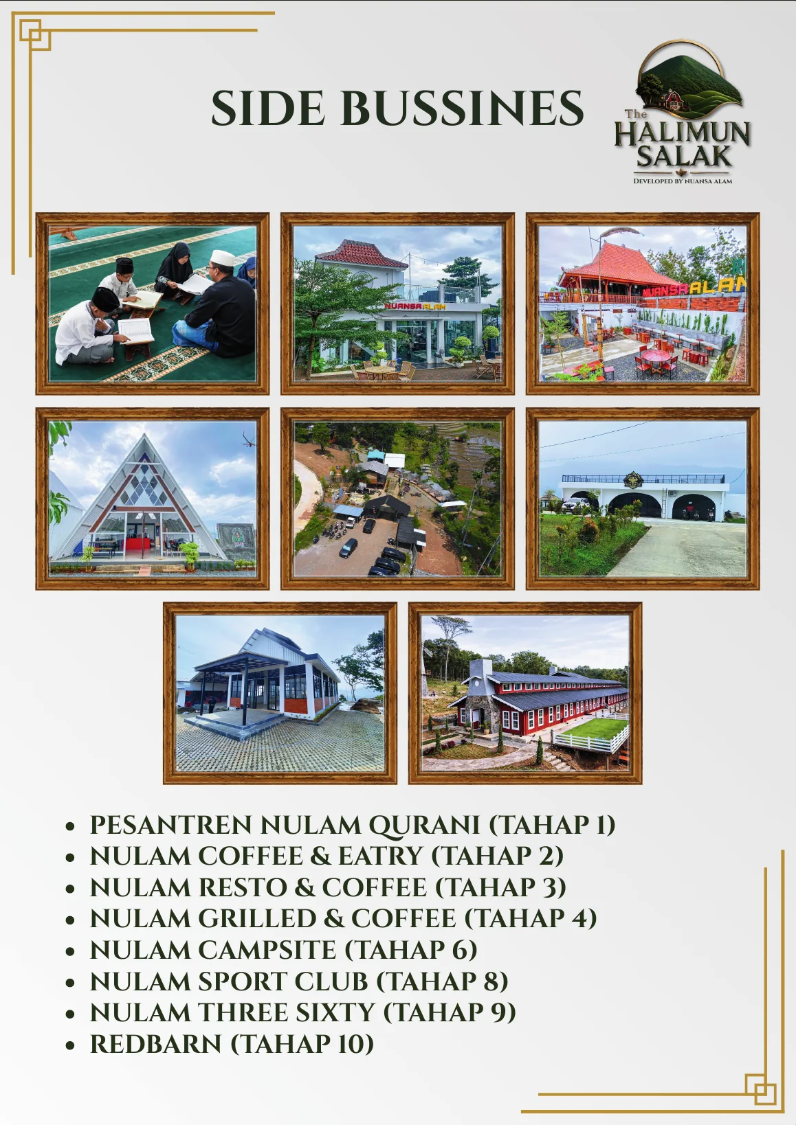Track record side business Developer Nuansa Alam
